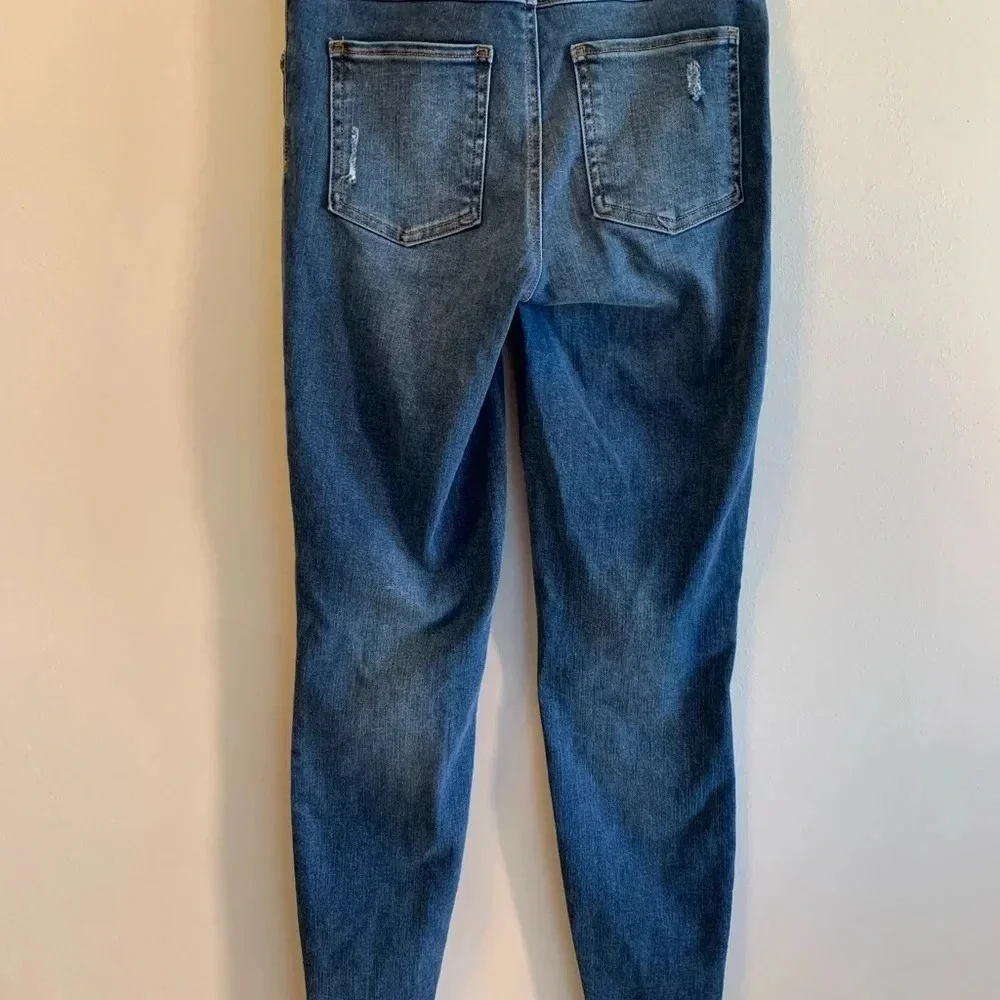 Spanx Distressed Ankle Skinny Jean Medium Wash - Picture 4 of 7